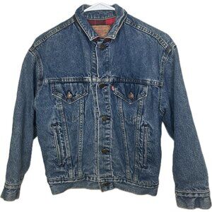 Levi’s Vintage Women’s 57510 Denim Trucker Jacket M USA Y2K Navy Blue